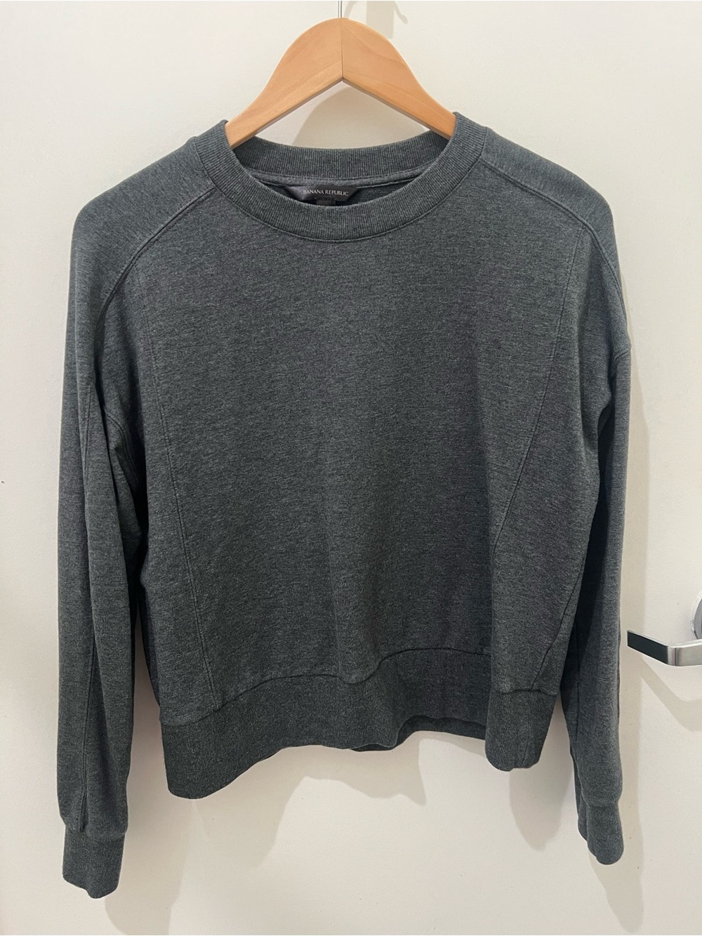 Banana Republic Dark Charcoal Crewneck Sweater